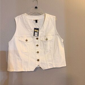 Universal Thread Cream Denim Vest